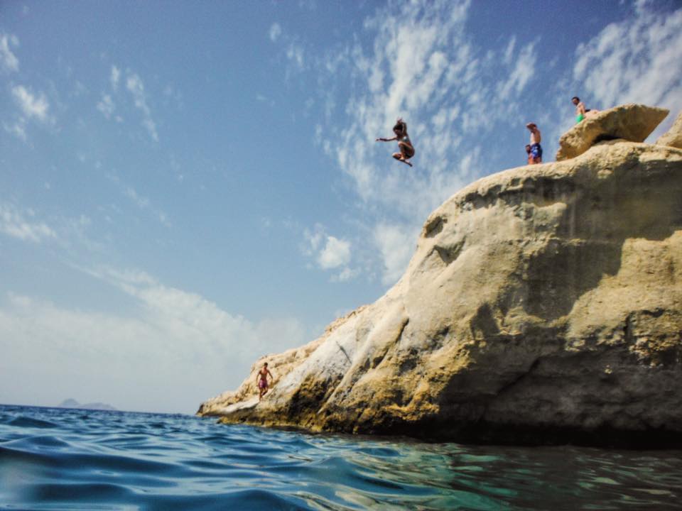 Cliff Jumping In Crete